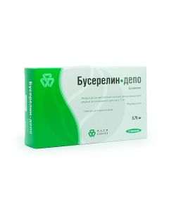 Buserelin-Depo lyophilisate for preparation of suspension for injection 3.75mg, No. 1 + solvent, syringe, needle | Buy Online