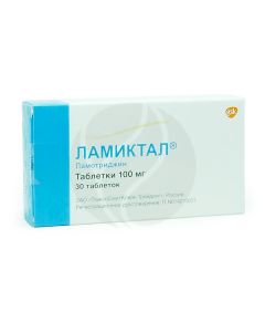 Lamictal tablets 100mg, No. 30 | Buy Online