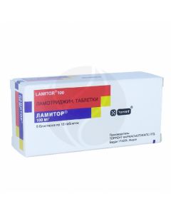 Lamitor tablets 100mg, No. 50 | Buy Online