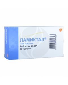 Lamictal tablets 25mg, No. 30 | Buy Online