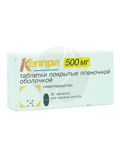 Keppra tablets p / o 500mg, No. 30 | Buy Online