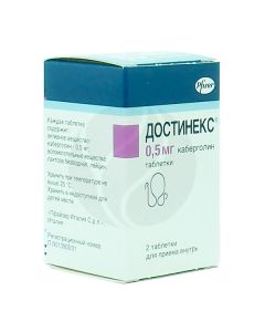 Dostinex tablets 0.5mg, No. 2 | Buy Online