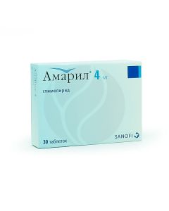 Amaryl tablets 4mg, No. 30 | Buy Online