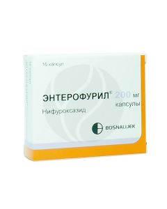 Enterofuril capsules 200mg, No. 16 | Buy Online