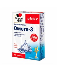 Doppelherz asset Omega -3 capsules of dietary supplements, No. 80 | Buy Online