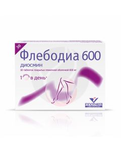 Phlebodia 600 tablets p / o 600mg, No. 30 | Buy Online