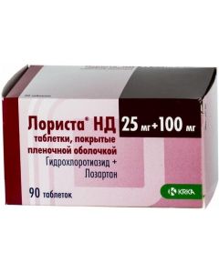 Buy cheap Hydrohlorotyazyd, Losartan | Lorista ND tablets 100 mg + 25 mg, 90 pcs. online www.buy-pharm.com