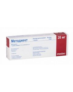 Buy cheap Methotrexate | Metojekt solution for p / leather. enter 50 mg / ml 0, 4 ml (20 mg) syringe 1 pc. online www.buy-pharm.com