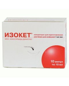 Buy cheap isosorbide dinitrate | Isoket ampoules 0.1%, 10 ml, 10 pcs. online www.buy-pharm.com