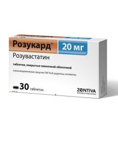 Buy cheap Rosuvastatin | Rosucard tablets are covered.pl.ob. 20 mg 30 pcs online www.buy-pharm.com