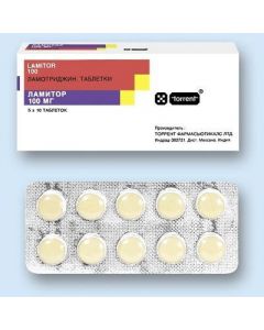 Buy cheap Lamotrigine | Lamitor tablets 100 mg, 50 pcs. online www.buy-pharm.com