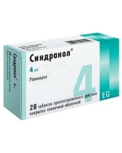 Buy cheap Ropynerol | Sindranol tablets is covered.pl.ob. prolong. 4 mg 28 pcs. online www.buy-pharm.com