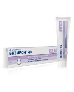 Buy cheap Benzoyl peroxide | Baziron AC gel 2.5%, 40 g online www.buy-pharm.com