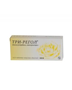 Buy cheap Etinylestradiol, Levonorgestrel | Tri-regol tablets, 63 pcs. online www.buy-pharm.com