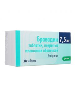 Buy cheap Yvabradyn | Bravadin tablets is covered.pl.ob. 7.5 mg 56 pcs. online www.buy-pharm.com