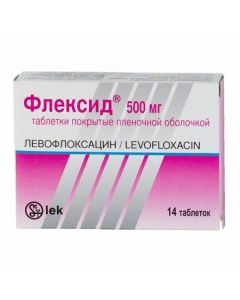 Buy cheap Levofloxacin | Flexid tablets coated. 500 mg, 14 pcs. online www.buy-pharm.com