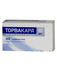 Buy cheap Atorvastatin | Torvacard tablets 10 mg, 90 pcs. online www.buy-pharm.com