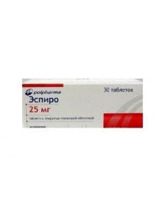 Buy cheap eplerenon | Espiro tablets coated.pl.ob. 25 mg 30 pcs. pack online www.buy-pharm.com