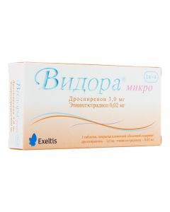 Buy cheap Drospyrenon, ethinyl estradiol | Vidora micro tablets are covered.pl.ob. 3 mg + 0.02 mg 24 + 4 pcs. online www.buy-pharm.com