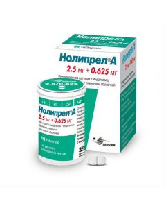 Buy cheap indapamide, Perindopril | Noliprel A tablets 2.5 + 0.625 mg 30 pcs. online www.buy-pharm.com