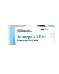 Buy cheap Zonysamyd | Zonegran capsules 25 mg, 14 pcs. online www.buy-pharm.com