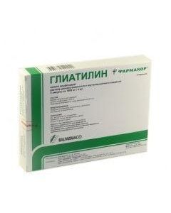 Buy cheap Choline alfostserat | Gliatilin solution for iv and v / m injected 1000 mg / 4ml 4 ml ampoules 3 pcs. online www.buy-pharm.com