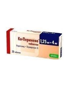 Buy cheap indapamide, Perindopril | Co-Perineva tablets 1.25 + 4 mg, 30 pcs online www.buy-pharm.com