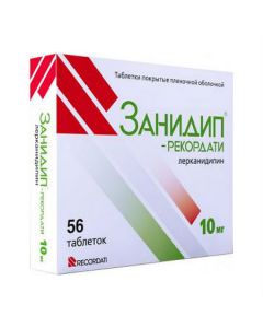 Buy cheap Lerkanydypyn | Zanidip-Recordati tablets coated. 10 mg film 56 pcs. online www.buy-pharm.com