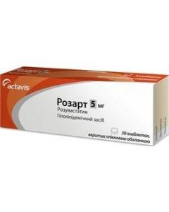 Buy cheap rosuvastatin | Rosart tablets are coated. 5 mg 30 pcs. online www.buy-pharm.com