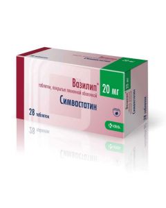 Buy cheap simvastatin | Vasilip tablets 20 mg, 28 pcs. online www.buy-pharm.com