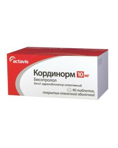 Buy cheap bisoprolol | cordinorm tablets are coated. 10 mg 90 pcs. online www.buy-pharm.com