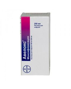 Buy cheap Moxifloxacin | Avelox infusion solution 1.6 mg / ml 250 ml 4 pcs. online www.buy-pharm.com