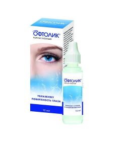 Buy cheap Povidone, Polyvynylov y alcohol | Oftolik eye drops, 10 ml online www.buy-pharm.com