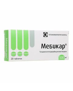 Buy cheap Tetrametyltetraazabytsyklooktandyon | Mebikar tablets 500 mg 20 pcs. online www.buy-pharm.com