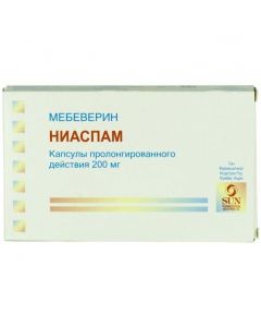 Buy cheap Mebeverin | Niaspam capsules retard 200 mg, 30 pcs. online www.buy-pharm.com