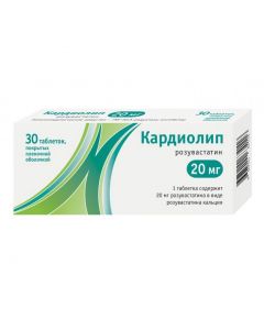 Buy cheap rosuvastatin | Cardiolip tablets coated.pl.ob. 20 mg 30 pcs. online www.buy-pharm.com