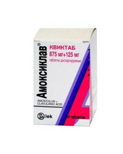 Buy cheap Amoxicillin, clavulanic acid | Amoxiclav tablets coated.pl.ob. 875 mg + 125 mg 14 pcs. online www.buy-pharm.com