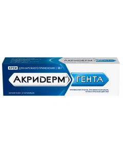 Buy cheap Betamethasone, Gentamicin | Akriderm Ghent cream, 30 g online www.buy-pharm.com