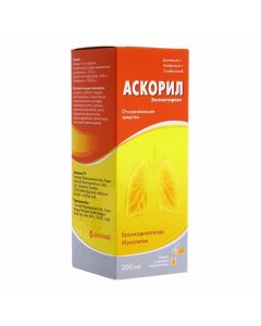 Buy cheap Bromhexine, Gvayfenezin, Salbutamol | Ascoril expectorant syrup, 200 ml online www.buy-pharm.com