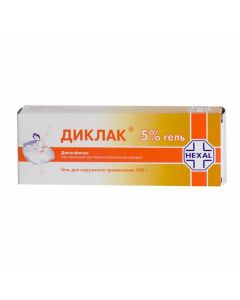 Buy cheap Diclofenac | Diklak gel 5%, 100 g online www.buy-pharm.com