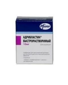 Buy cheap doxorubicin | Adriblastin quick-dissolving lyophilisate d / r for in / vessel. and in / bubble. enter 10 mg bottle 1 pc. online www.buy-pharm.com