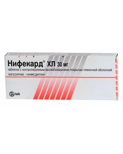 Buy cheap Nifedipine | Nifecard HL tablets with mod.vysh.pokryt.plen.ob. 30 mg 60 pcs. online www.buy-pharm.com