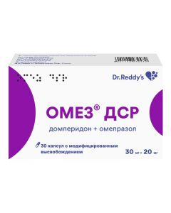 Buy cheap Omeprazole, Domperidol | Omez DSB capsules with modif. released 30 mg + 20 mg 30 pcs. online www.buy-pharm.com