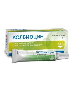 Buy cheap Sodium colistimethate, T etracycline, Chloramphenicol | Colbiocin eye ointment, 5 g online www.buy-pharm.com