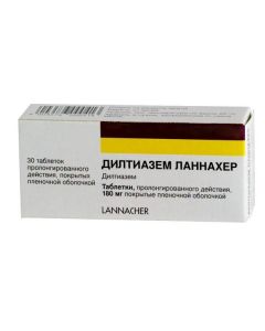 Buy cheap diltiazem | Diltiazem Lannacher tablets coated. prolong. 180 mg 30 pcs. online www.buy-pharm.com