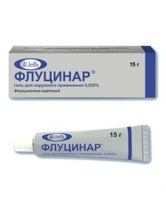 Buy cheap Fluotsynolona atsetonyd | Flucinar gel 0.025%, 15 g online www.buy-pharm.com