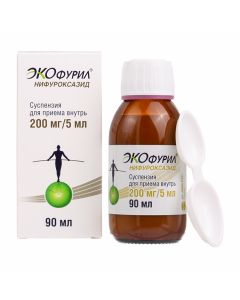 Buy cheap nifuroxazide | Ecofuril Oral Suspension 200 mg / 5 ml 90 ml online www.buy-pharm.com