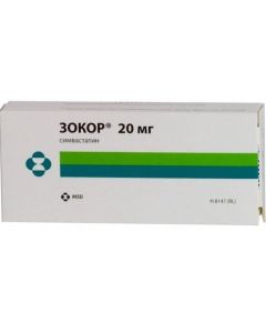 Buy cheap Simvastatin | Zokor tablets 20 mg, 28 pcs. online www.buy-pharm.com