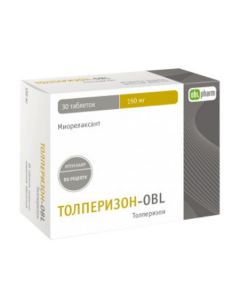 Buy cheap Tolperisone | Tolperisone-OBL tablets coated. 150 mg 30 pcs. online www.buy-pharm.com