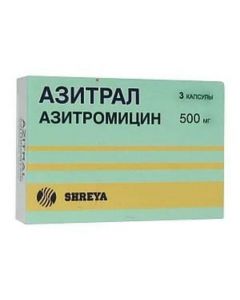 Buy cheap Azithromycin | Azitral capsules 500 mg, 3 pcs. online www.buy-pharm.com